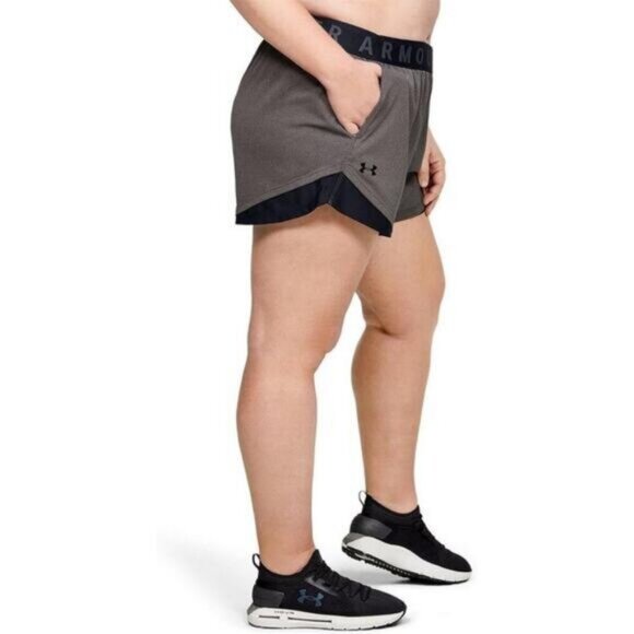 UA Play Up 3.0 Shorts Plus Size 3X - Picture 3 of 11